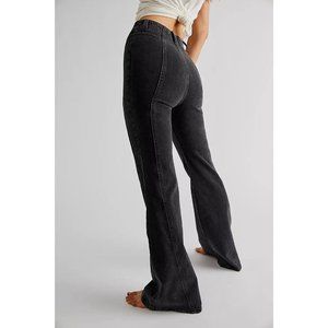 We The Free Free People Black High Rise Stretch Florence Flared Leg Jeans Sz29